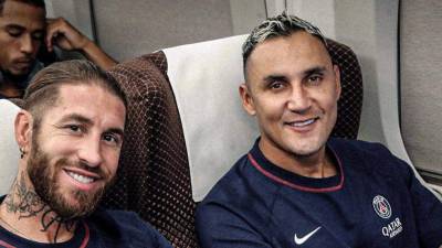 Sergio Ramos y Keylor Navas fueron compañeros en el PSG.