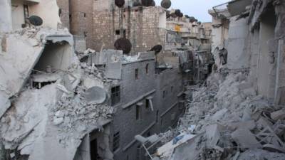 Tres años después del inicio de la guerra en Siria, Alepo está destruida.