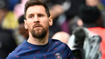 Lionel Messi no desea continuar en las filas del PSG. Foto AFP.