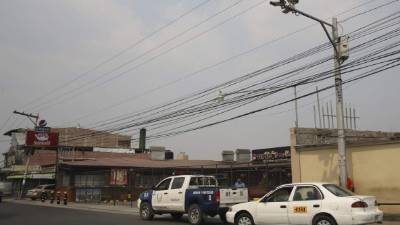 Fuerte custodia policial en Lomas de Toncontín.