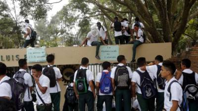 La semana pasada, alumnos de varios colegios del país protagonizaron tomas.