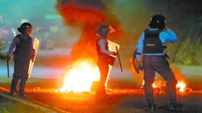 Crisis. Las protestas en Tegucigalpa.