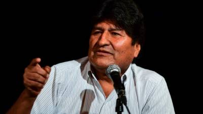 Morales dirige la campaña de su partido MAS desde Argentina, donde llegó la semana pasada como refugiado./AFP.