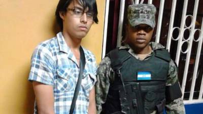 Meryn Javier Morales Argueta fue arrestado en Danlí, El Paraíso.