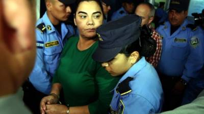 Comparecencia de la exPrimera Dama Rosa de Lobo ante los Tribunales para una audiencia desarrollada el pasado 10 de marzo.