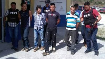 Los detenidos fueron remitidos a la Fiscalía.