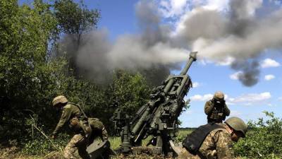 en el oeste de Ucrania, fue destruido un almacén con artillería entregada a Ucrania por países de la OTAN que albergaba, en particular, obuses M777 de 155 milímetros. Fotografía: EFE