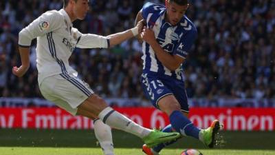 Theo en un partido en el que enfrentó al Real Madrid.