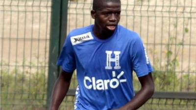 Boniek García en el entrenamiento de la Selección de Honduras. Foto Juan Salgado