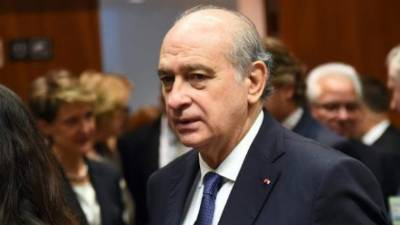 AFP/AFP/Archivos - El ministro del Interior español Jorge Fernández Díaz el 20 de noviembre de 2015 en Bruselas.