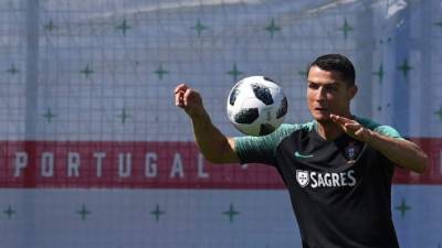 Cristiano Ronaldo es el líder de la tabla de goleadores en Rusia 2018. Foto AFP
