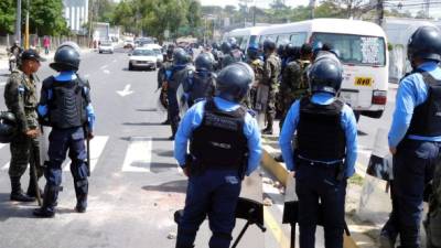La Policía ejecutó desalojos el viernes pasado.