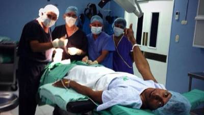 Este lunes en horas de la mañana Carlo Costly fue intervenido en un hospital privado sampedrano.