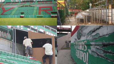 El Club Deportivo Marathón pule su estadio para disputar la Gran Final que sostendrá ante Olimpia.