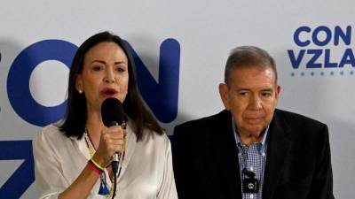 María Corina Machado y Edmundo González Urrutia, líderes de la oposición en Venezuela.