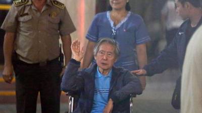 Expresidente peruano Alberto Fujimori durante una audiencia en Lima (Perú).