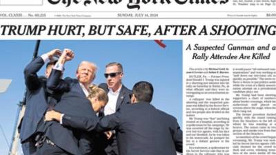 Portada de New York Times.