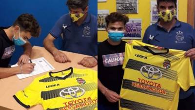 El joven Elian Padilla firmó contrato con la Academia Siete picos Colmenar, de Madrid en España.