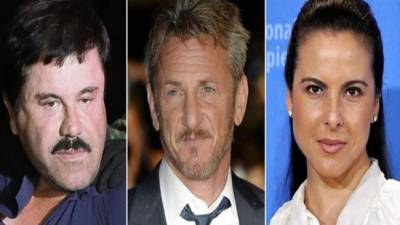 El narcotraficante Joaquín 'El Chapo' Guzmán y los actores Sean Penn y Kate del Castillo están envueltos en la polémica por su encuentro en octubre.