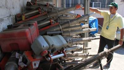 Las bombas en mal estado siguen almacenadas en la Región Metropolitana de Salud.