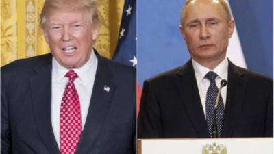 El presidente de Estados Unidos, Donald Trump, y el ruso, Vladímir Putin.