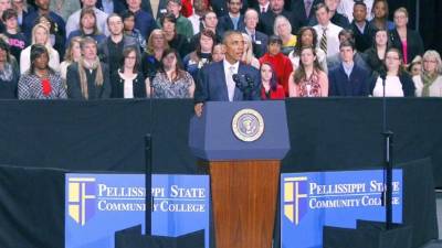 El presidente de Estados Unidos, Barack Obama durante una intervención en Knoxville, Tennessee.