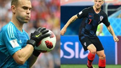 Rusia y Croacia se enfrentarán en cuartos de final. FOTOS AFP.