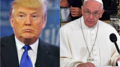 Trump aseguró que le agrada el Papa Francisco porque es un hombre humilde, 'muy parecido a mí', dijo.