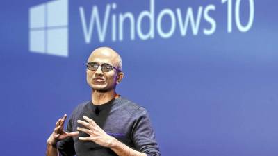 Satya Nadella, presidente ejecutivo de Microsoft.