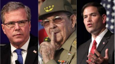 Los precandidatos republicanos han manifestado su rechazo a la reapertura de las embajadas de EUA y Cuba.