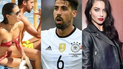 La top model brasileña Adriana Lima ha sido captada disfrutando sus vacaciones con el futbolista alemán Sami Khedira.