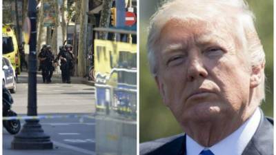 El presidente de EUA, Donald Trump está informado sobre el ataque ocurrido en Barcelona. Foto: AFP