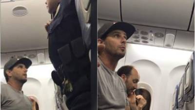Brian Schear discutió con las sobrecargo que expulsaron a su familia del vuelo por negarse a ceder el asiento que compró para su hijo de 2 años.