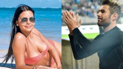 El atacante rumano Adrián Mutu se casó el secreto con esta bella joven de nombre Sandra Brachici.