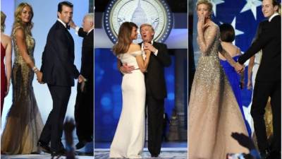 La nueva pareja presidencial de Estados Unidos acudieron el viernes por la noche al centro de convención Walter E. Washington para el baile inaugural oficial, conocido como 'Liberty and Freedom: The Official Presidential Inaugural Balls'. Sus hijos con sus parejas los acompañaron.