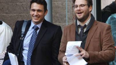 James Franco y Seth Rogen en The Interview.