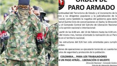 En los paros armados, la guerrilla suele restringir el desplazamiento de vehículos por carreteras. Foto: redes