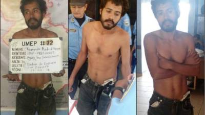 Reynaldo Madrid Vargas fue capturados por agentes de la Policía.