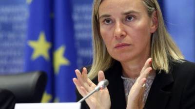 Federica Mogherini hace un llamado a resolver el conflicto político de manera pacífica y usando mecanismos disponibles.