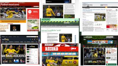 Algunos titulares de los diarios mexicanos.