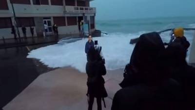 Fanny Agostini se tomó con gracia el hecho y dijo que esperaba la ducha de esa mañana.