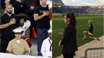 La protesta que inició el jugador de fútbol americano Colin Kaepernick ha ganado más simpatizantes, ahora la jugadora de fútbol Megan Rapinoe se unió al movimiento.