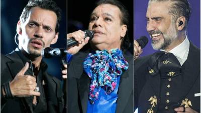 Marc Anthony, Juan Gabriel y Alejandro Fernández