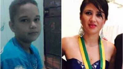 Dinora López y su sobrino Óscar Flores López de ocho años son las víctimas del fatal choque.
