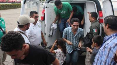 En el grupo de migrantes secuestrados se encontraban 14 niños, informaron las autoridades mexicanas./EFE.