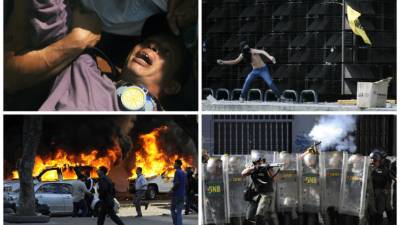 Al menos dos muertos, uno dirigente chavista y el otro estudiante, y 23 heridos dejaron los disturbios en Caracas.