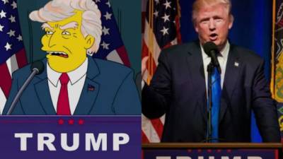 Los Simpson lo hacen de nuevo. Predijeron triunfo de Trump en EUA.