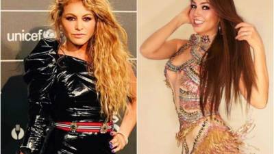 Las cantates mexicanas Paulina Rubio y Thalía. Foto: Instagram