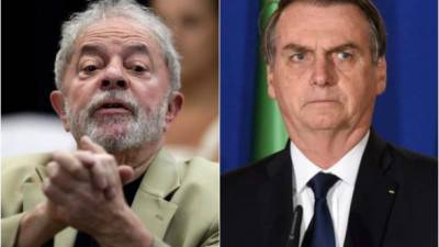 Luiz Inácio Lula da Silva y Jair Bolsonaro.