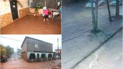Las fuertes lluvias que azotaron ayer distintas partes del país, provocaron inundaciones, sobre todo en la capital de Honduras, Tegucigalpa.